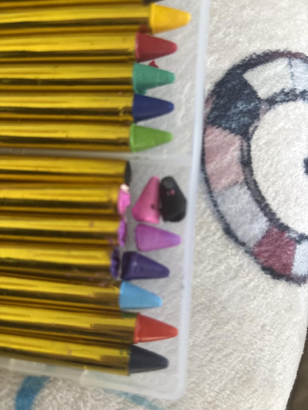 Customer photo review of Face & Body Paint Crayons