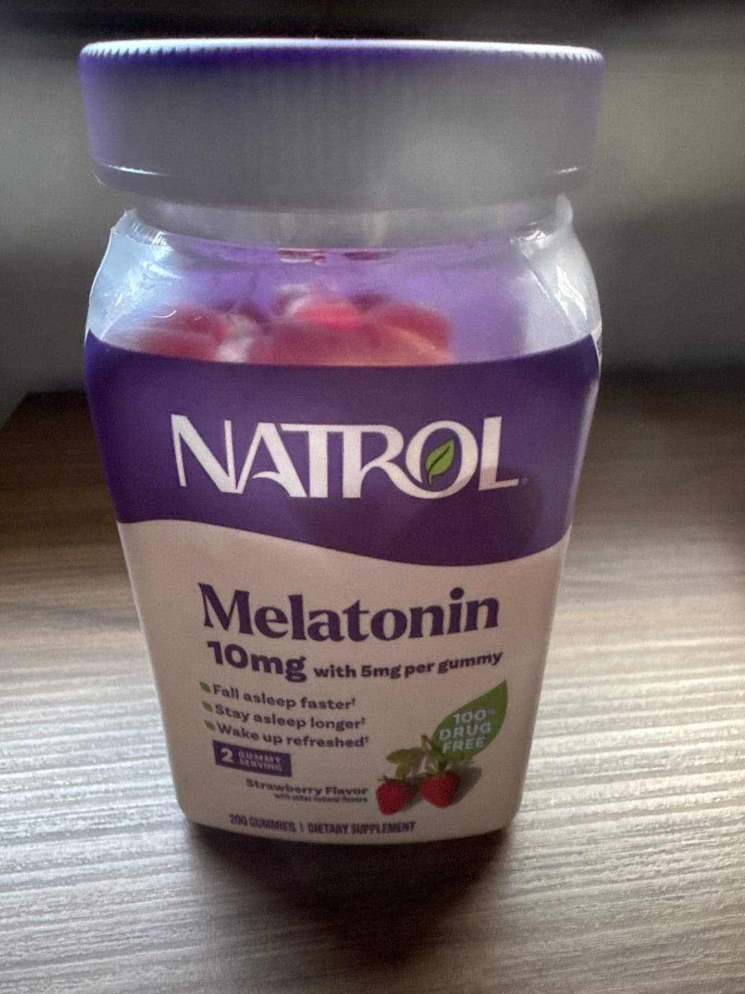 Customer photo review of Natrol Melatonina 10mg, 200 Gomas Mastigáveis de Morango