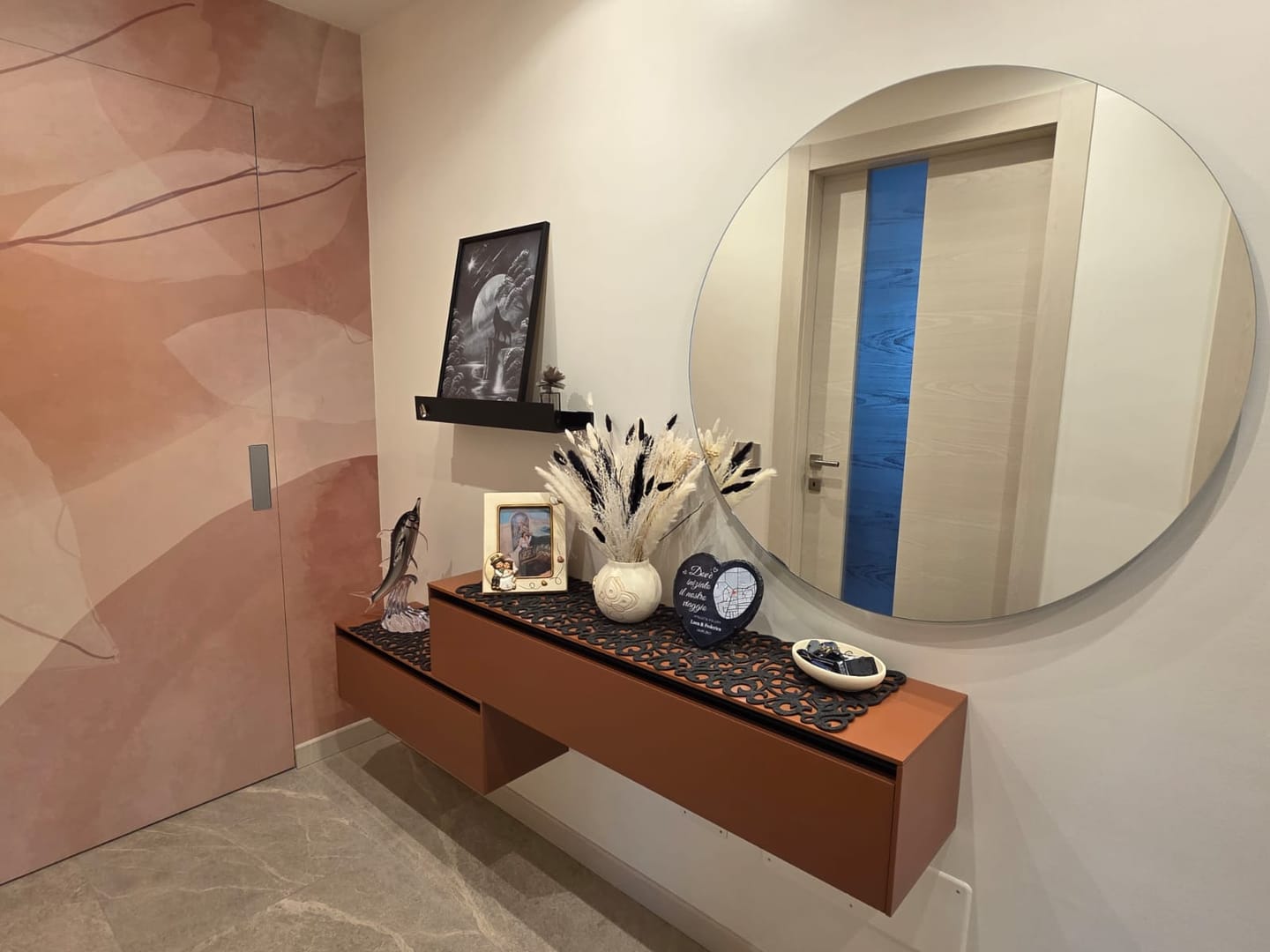 Customer photo review of Dove ci siamo incontrati – Cuore in ardesia personalizzato per coppie