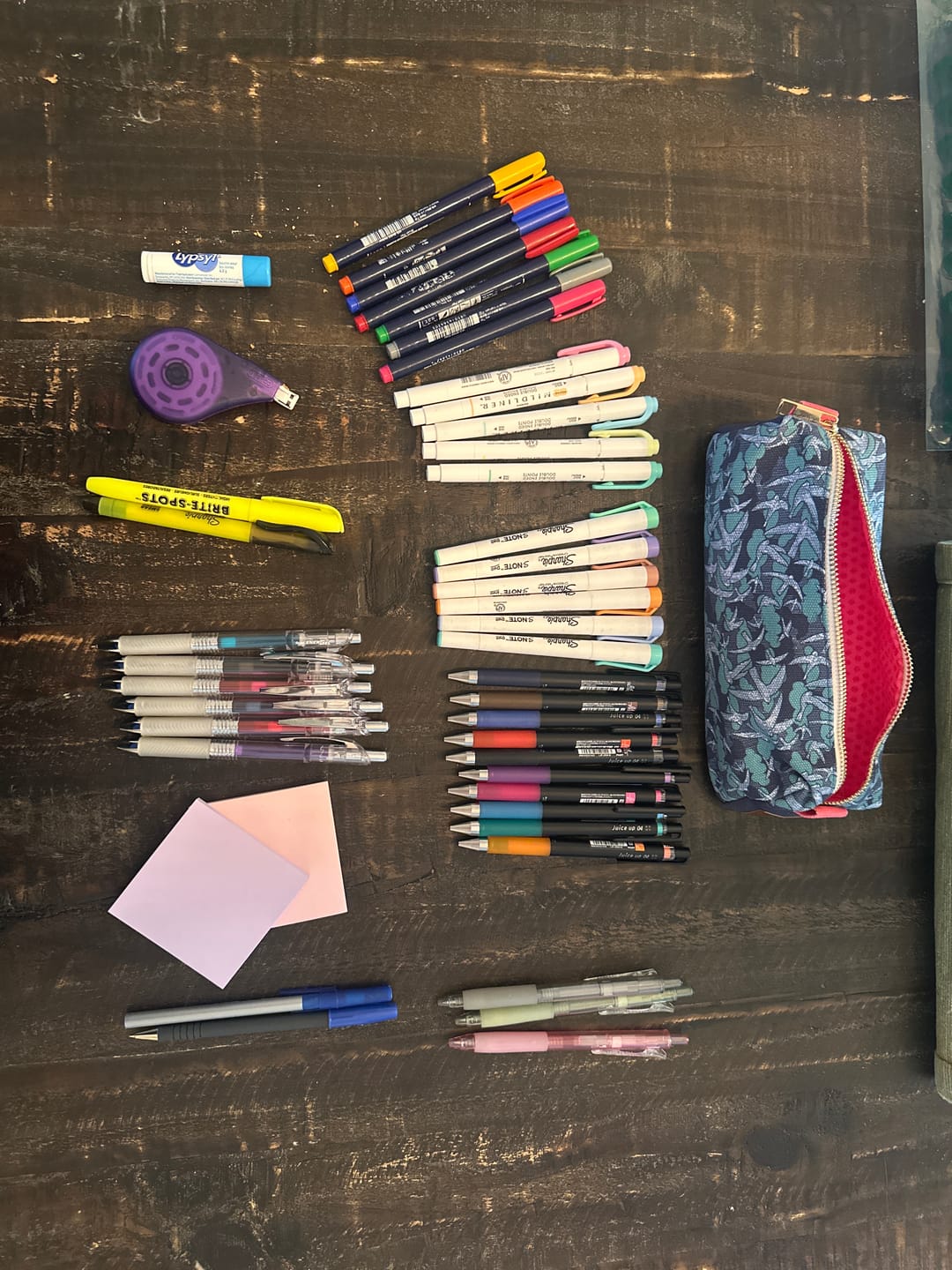 Customer photo review of Pen Pouch | Shadows + Stardust