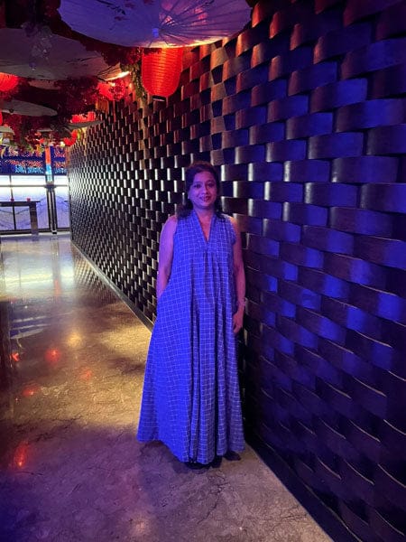 Customer photo review of Gigi Cotton Maxi Dress