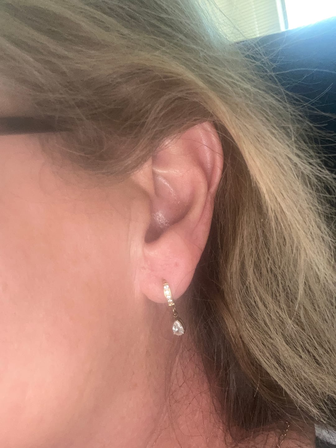 Customer photo review of Final Cut Huggie Earrings