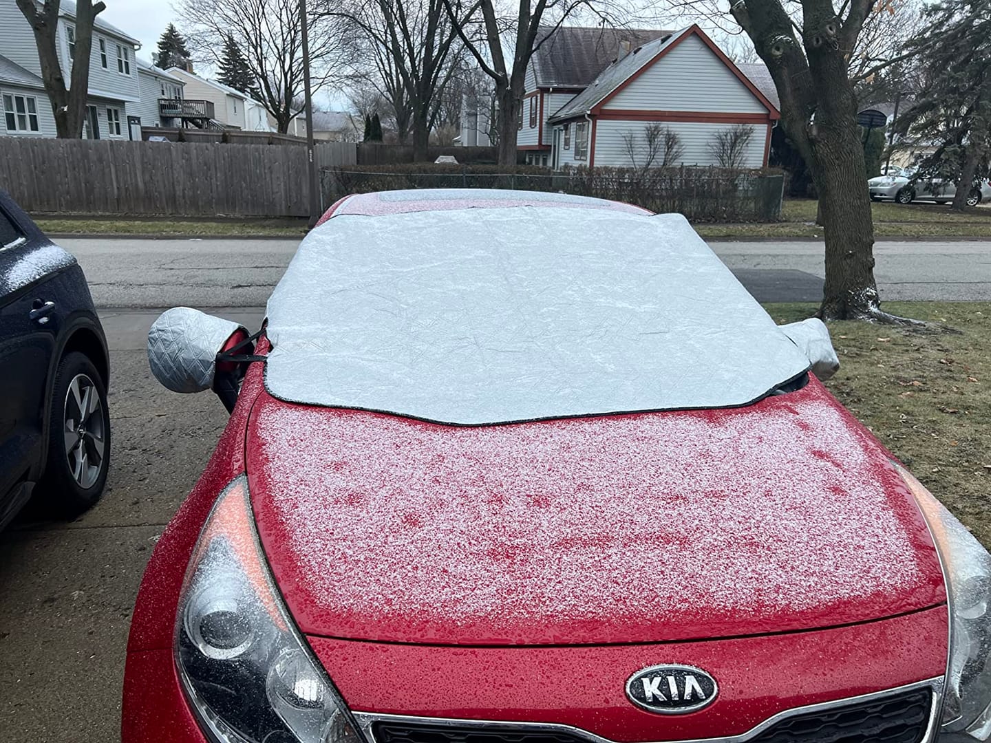Customer photo review of Magnetic Windshield Cover - All-Season Sun, Snow & Frost Protector for Cars, SUVs & Trucks