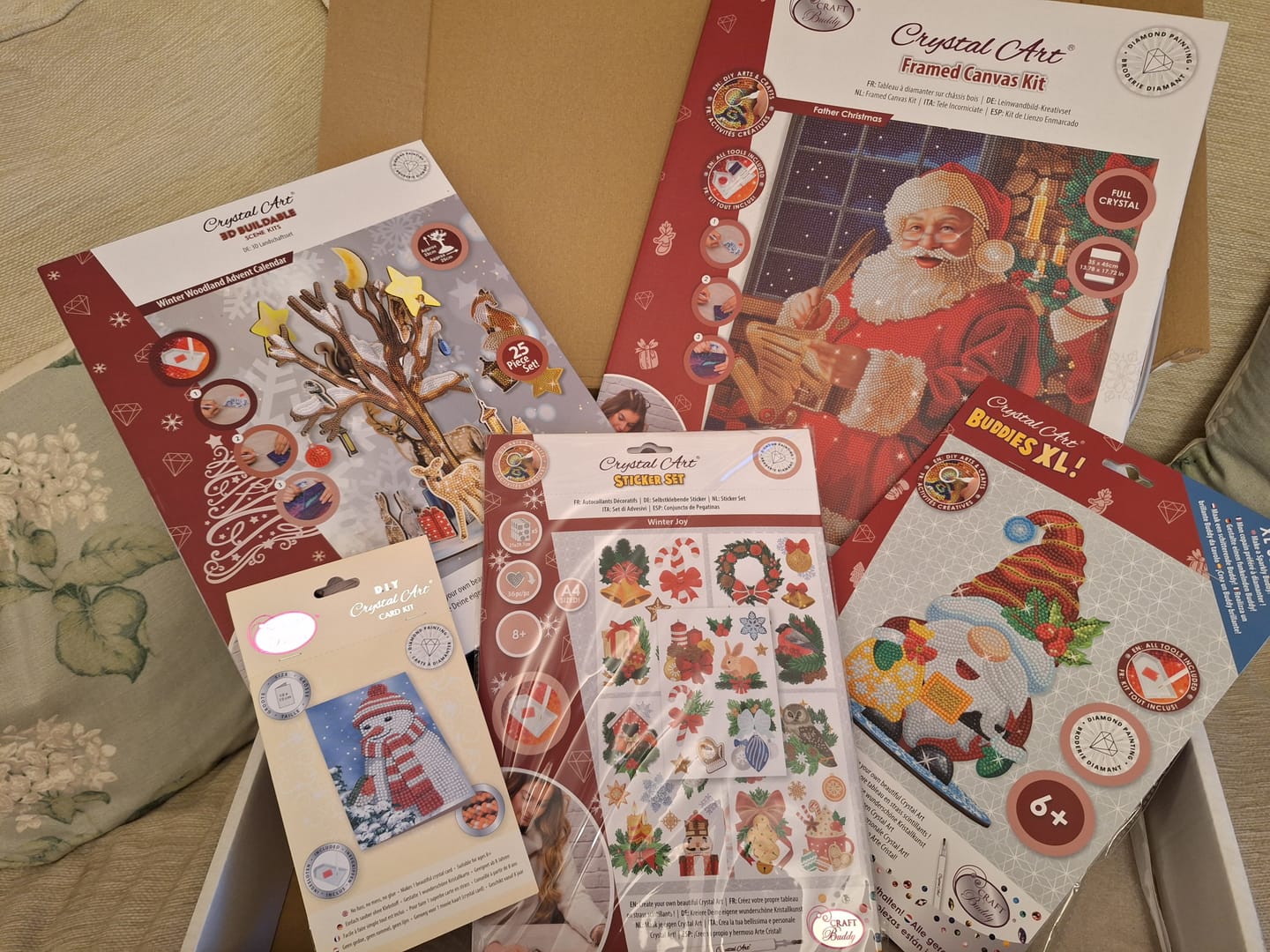 Customer photo review of Christmas Crystal Art Mystery Box
