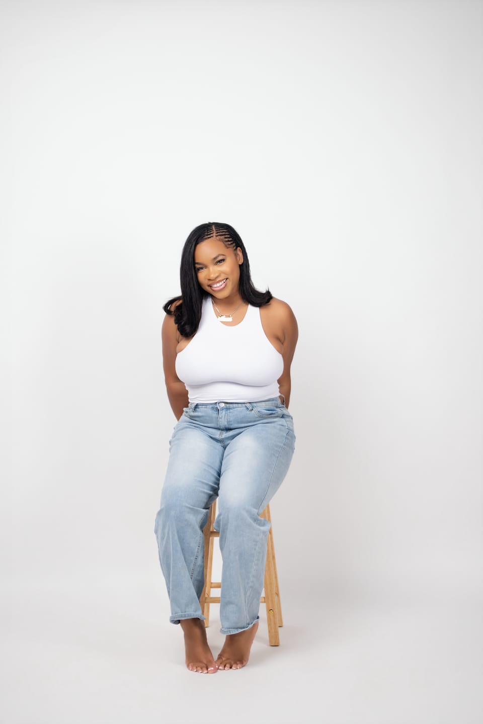 Customer photo review of Loose Wave Human Crochet Hair