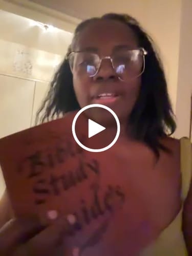 Customer photo review of Bible Study Guide Journal – 66 Pages