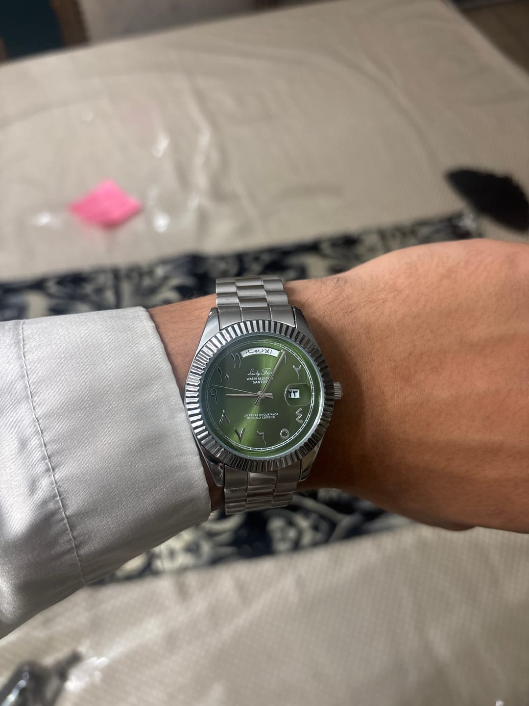 Customer photo review of Lucky Fours® Arabic Santos