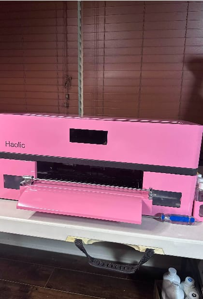 Customer photo review of Haolic 13" Pink A3 XP-1 Pro DTF Printer