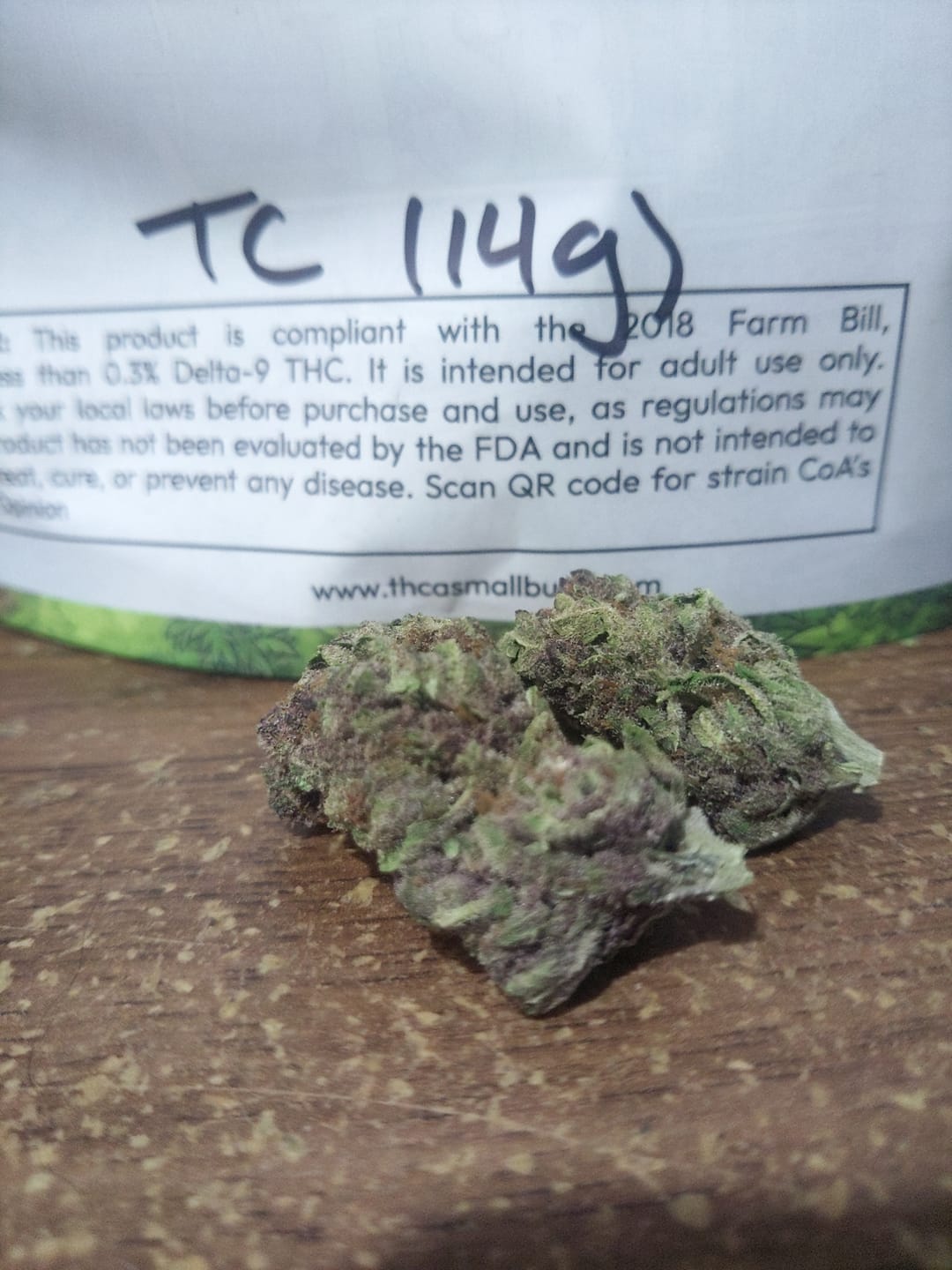 Customer photo review of Tropicana Cherry THCA Flower