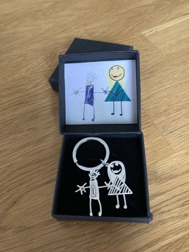 Customer photo review of Schlüsselanhänger aus Kinderzeichnung