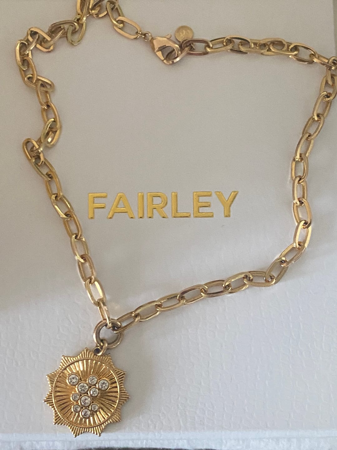 Customer photo review of GOLDEN HOUR NECKLACE