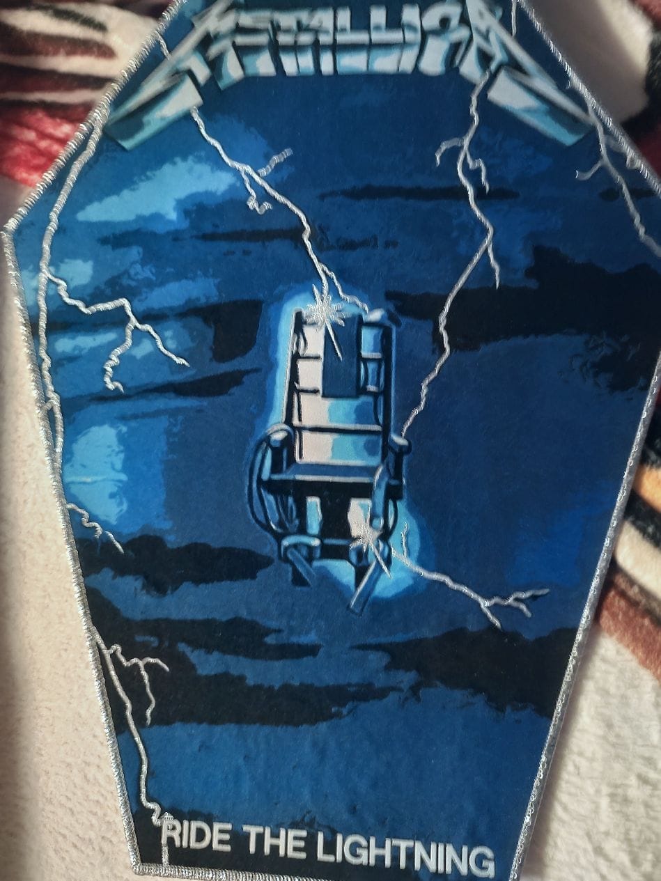 Customer photo review of Metallica - Ride The Lightning - Backpatch