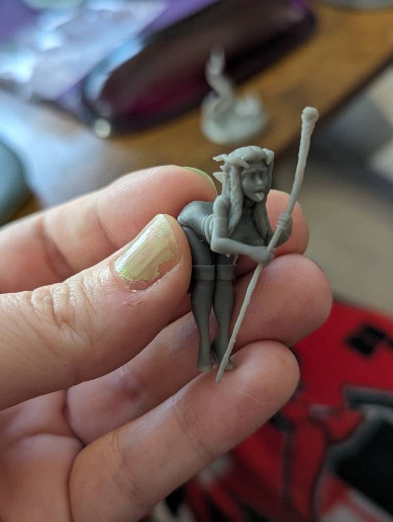 Customer photo review of Secret Druid Practice Unpainted