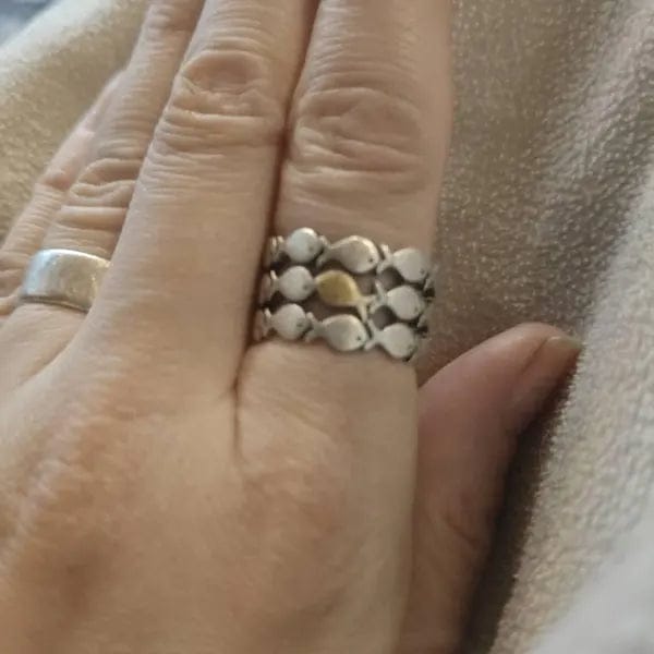 Customer photo review of Keep Going Fish Ring