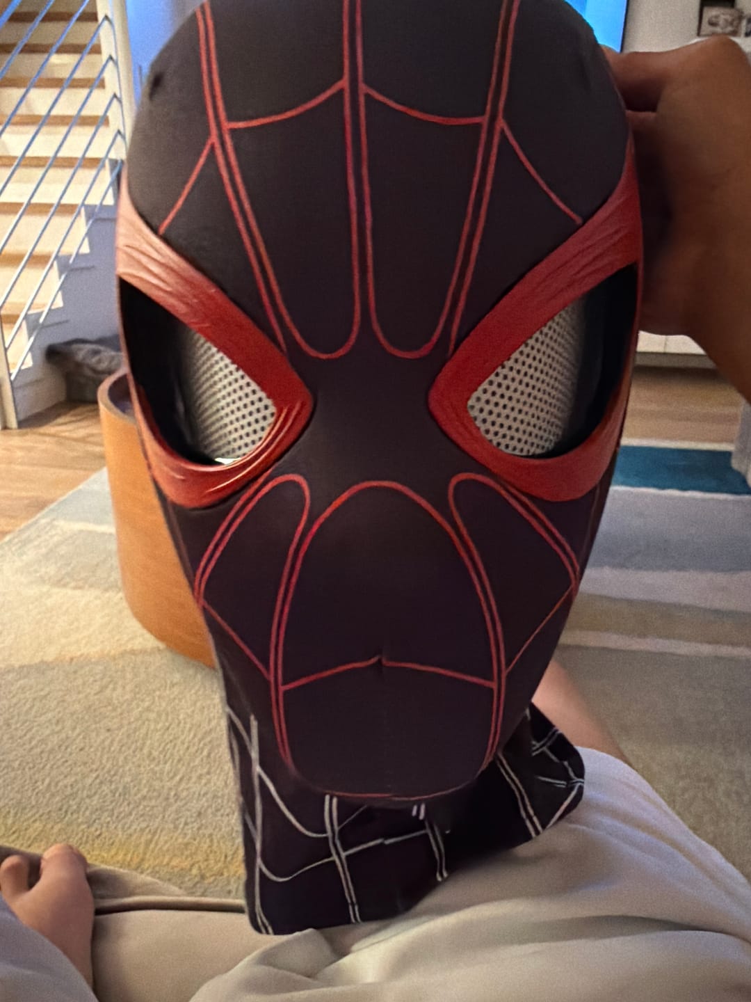 Customer photo review of [NEW] Spidey Gear™ Miles Morales PS5 Mask