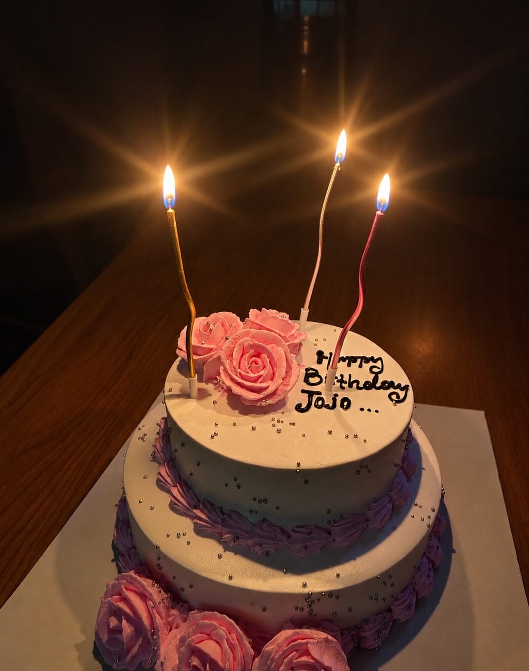 Customer photo review of Floral Custom Cake