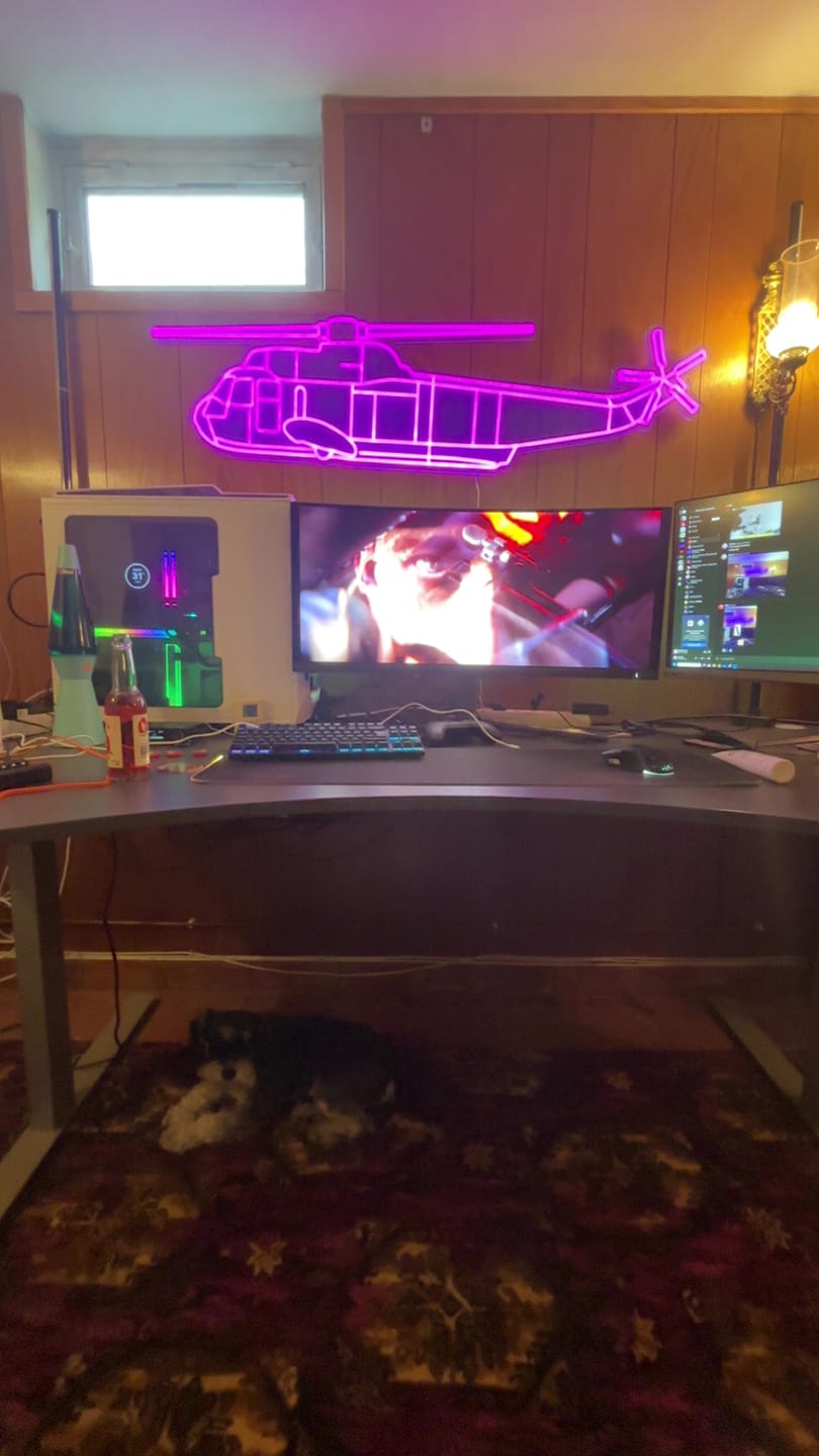 Customer photo review of SH-3 Sea King Neon Silhouette