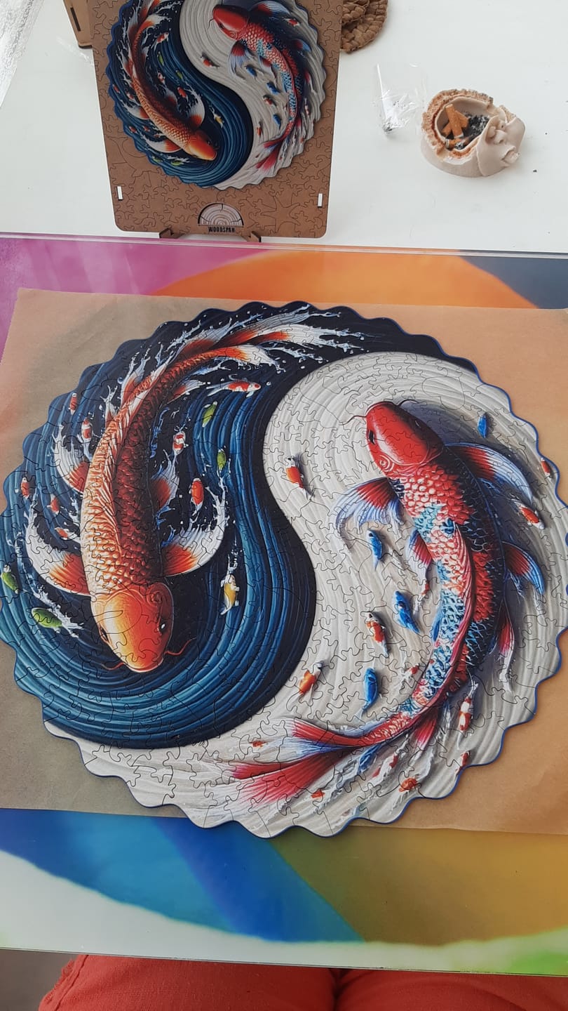 Customer photo review of Koi Yin Yang - Ahşap Puzzle