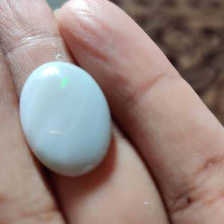 Customer photo review of Natural White Opal Stone – Certified & Genuine