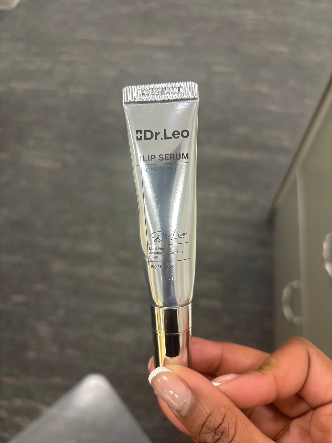 Customer photo review of Peptides Nourishing Lip Serum