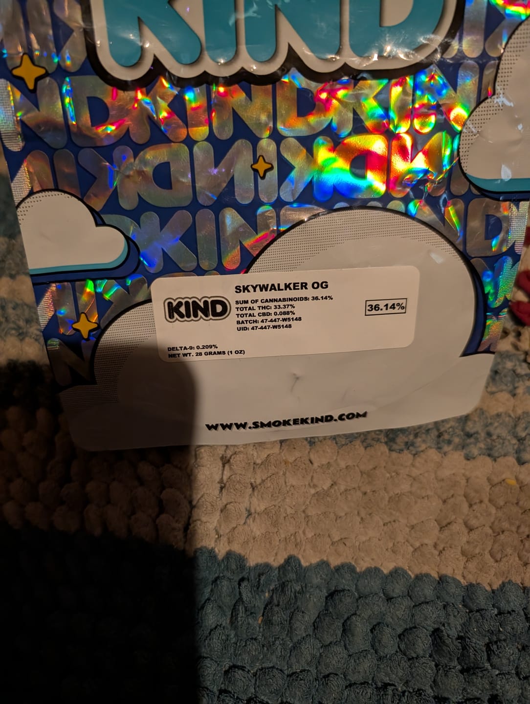 Customer photo review of Raspberry Kush - 28 Grams - Indica