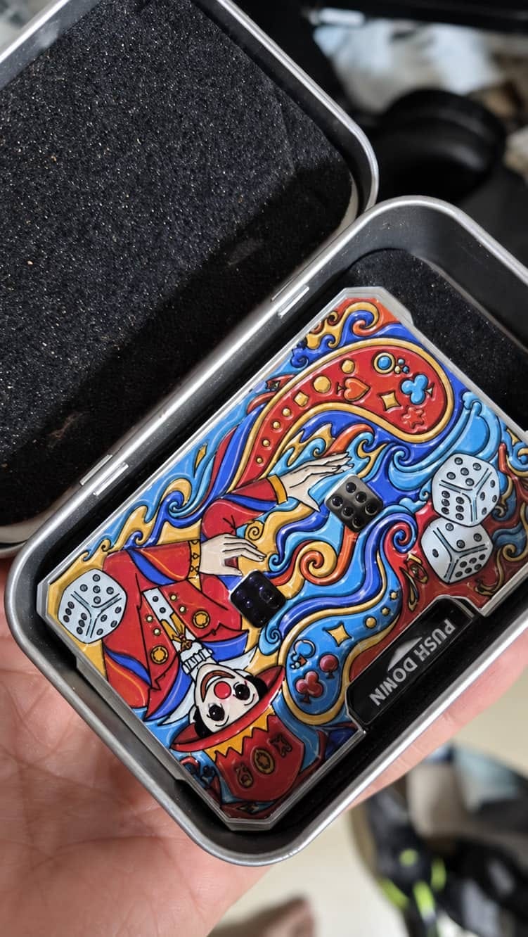 Customer photo review of Mechanical Dice Card