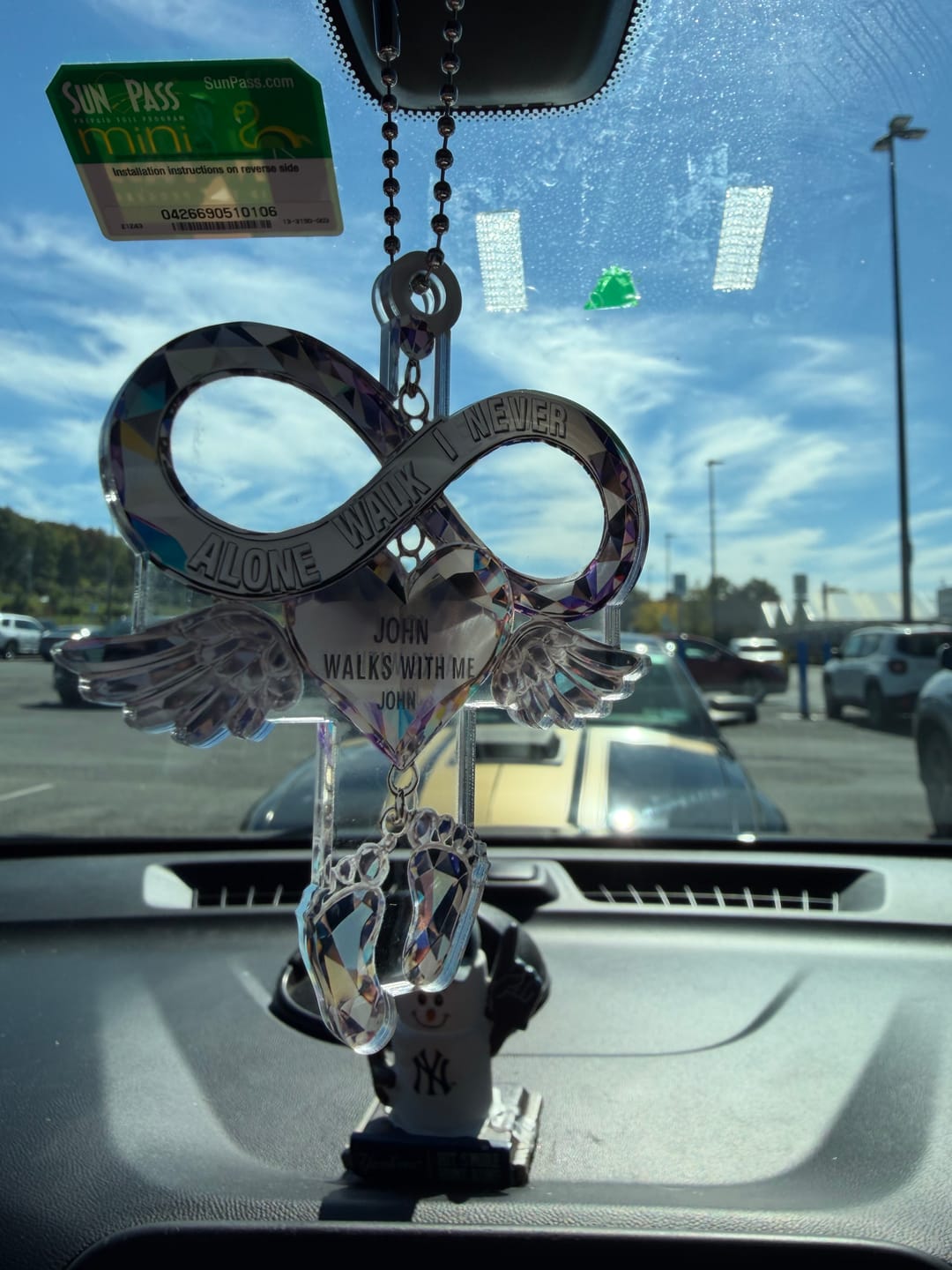 Customer photo review of Husband Wife Memorial Car Ornament Personalized Gifts For Couple