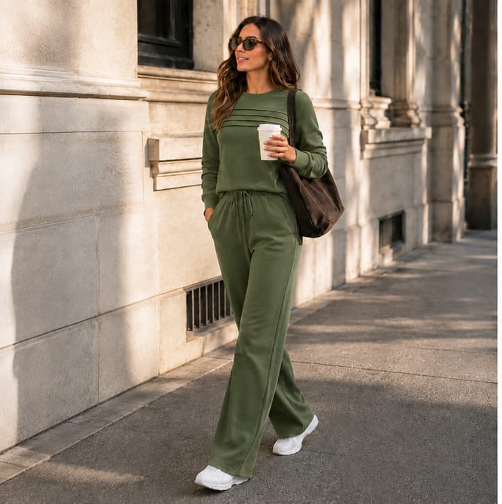 Customer photo review of 🔥 LAST DAY BLACK FRIDAY — 57% OFF ✨TALBOTS Women’s Crew Neck Lounge Set