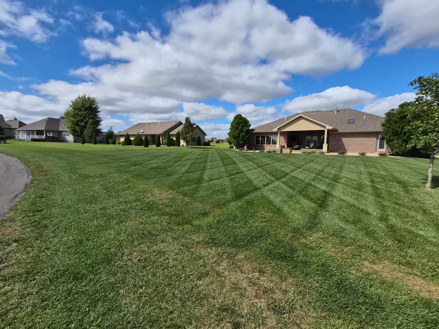 Customer photo review of Broominator — Turn Any Mower Into a Striping Machine