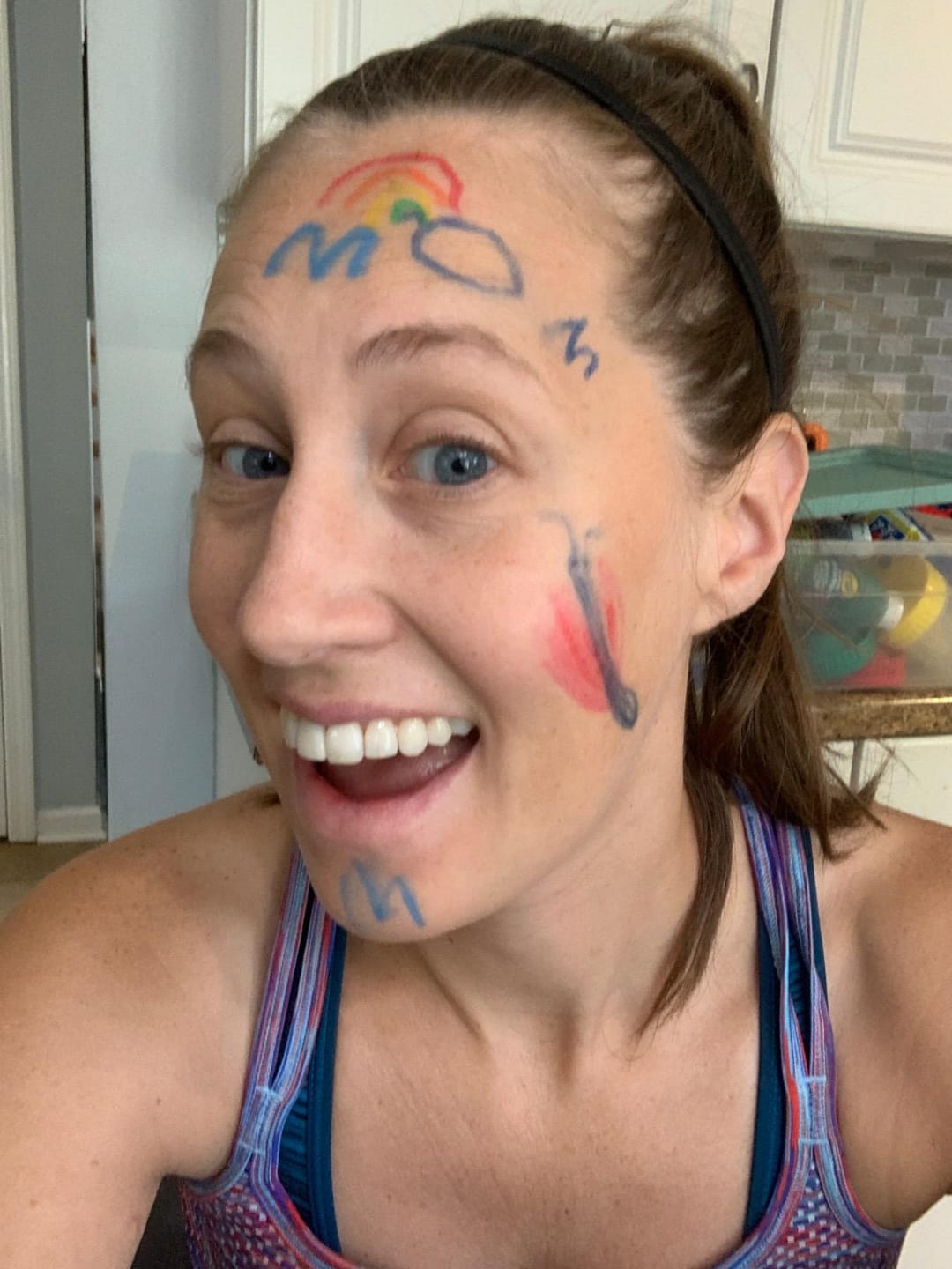 Customer photo review of Face & Body Paint Crayons