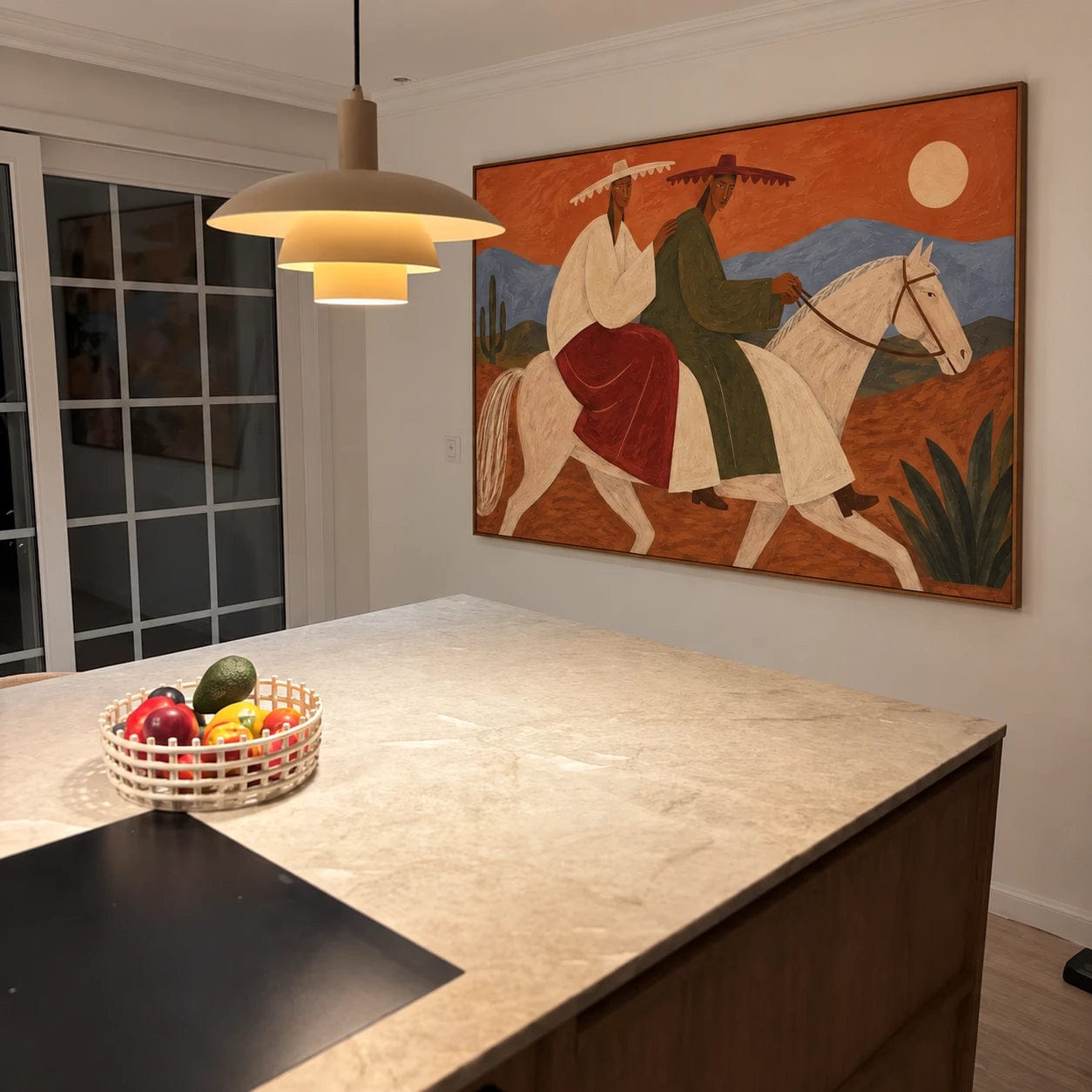 Customer photo review of Modern Folk Art｜Riders Beneath the Desert Moon
