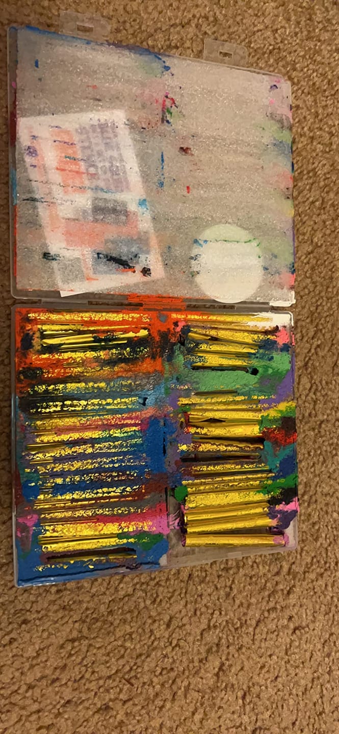 Customer photo review of Face & Body Paint Crayons