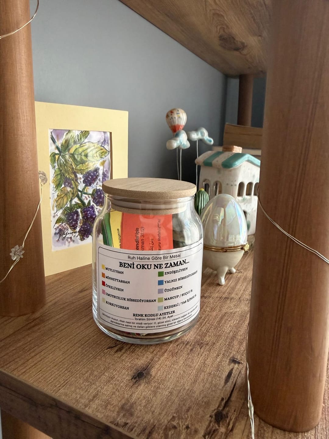 Customer photo review of Huzur Kavanoz - 150 Ayet - 10 Renkli