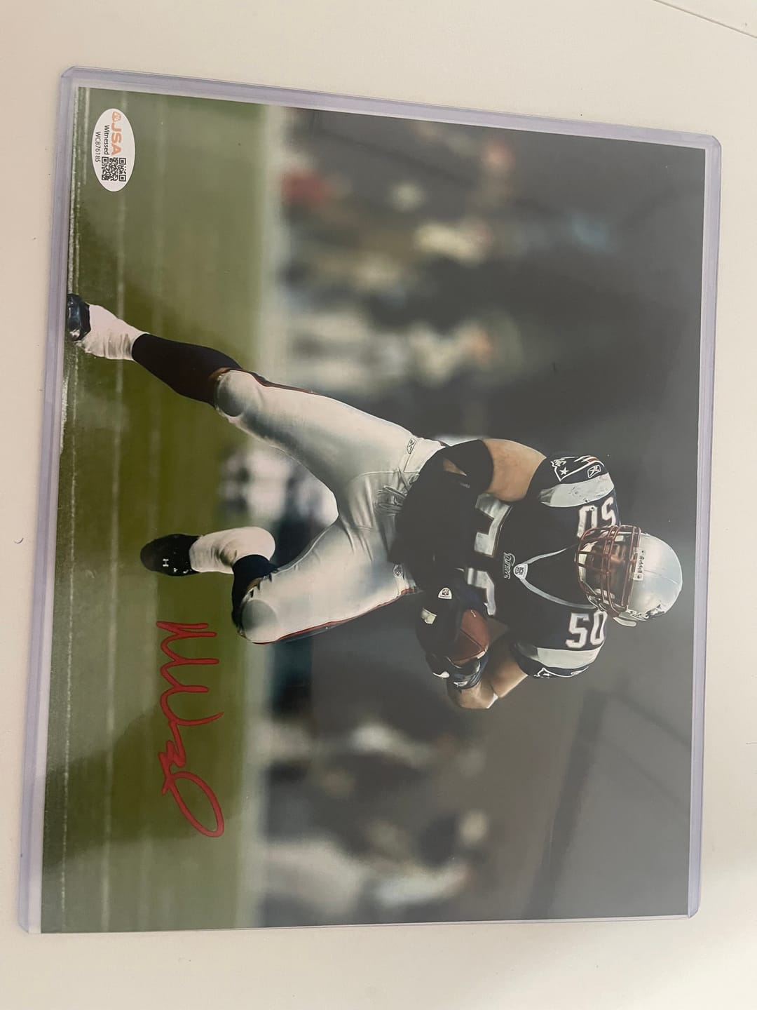 Customer photo review of Mike Vrabel Autograph Signing