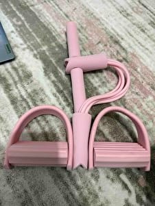Customer photo review of 4 Tüplü Pedallı Karın ve Bacak Egzersiz Lastiği - Pembe
