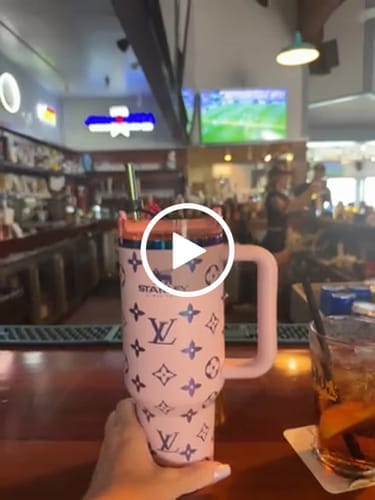Customer photo review of Designer Holographic In-Car Insulated Cup 40 OZ