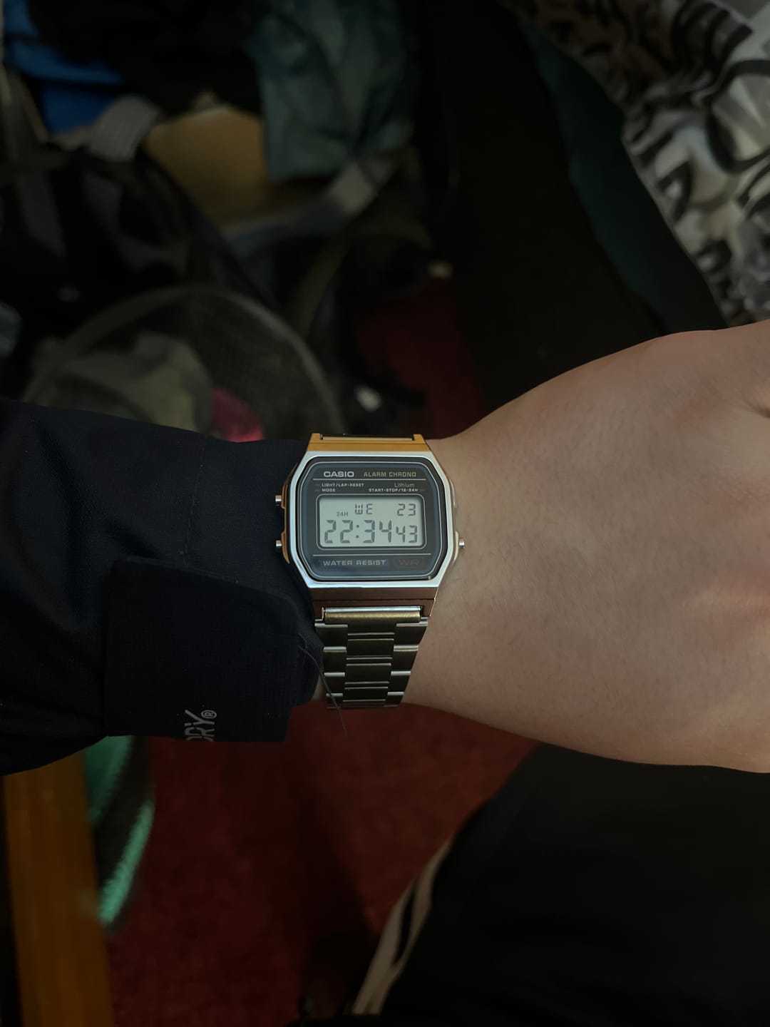 Customer photo review of Reloj Casio Vintage A158WA-1DF Azul/Plateado