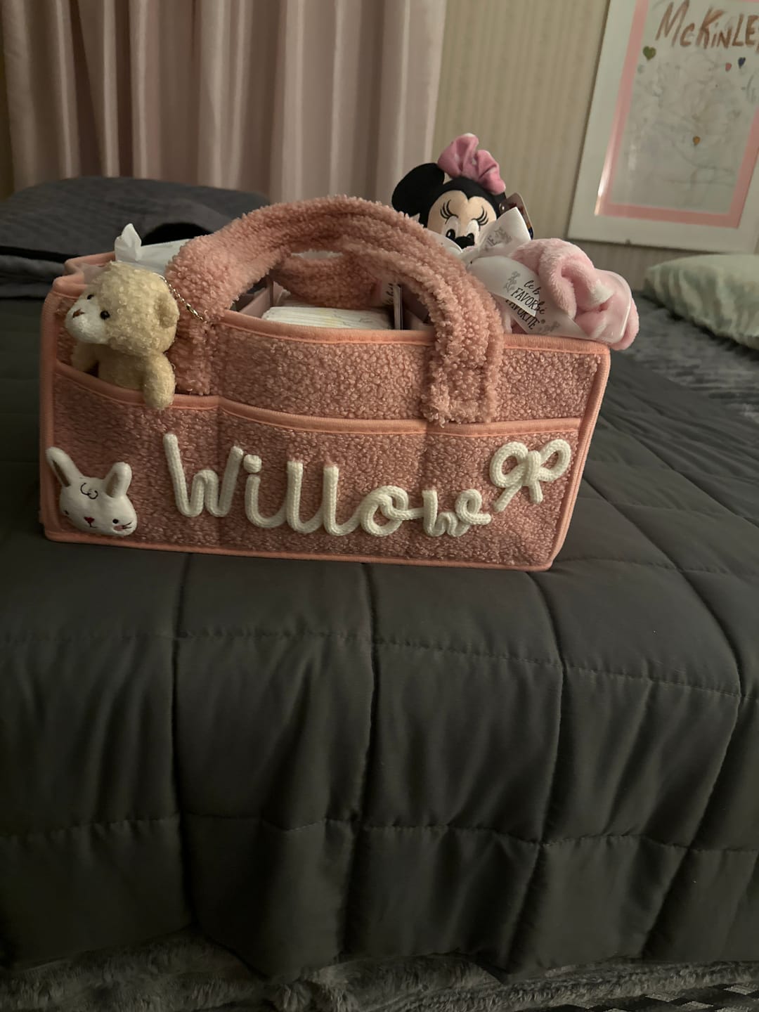 Customer photo review of K&C - Personalized Baby Storage Basket