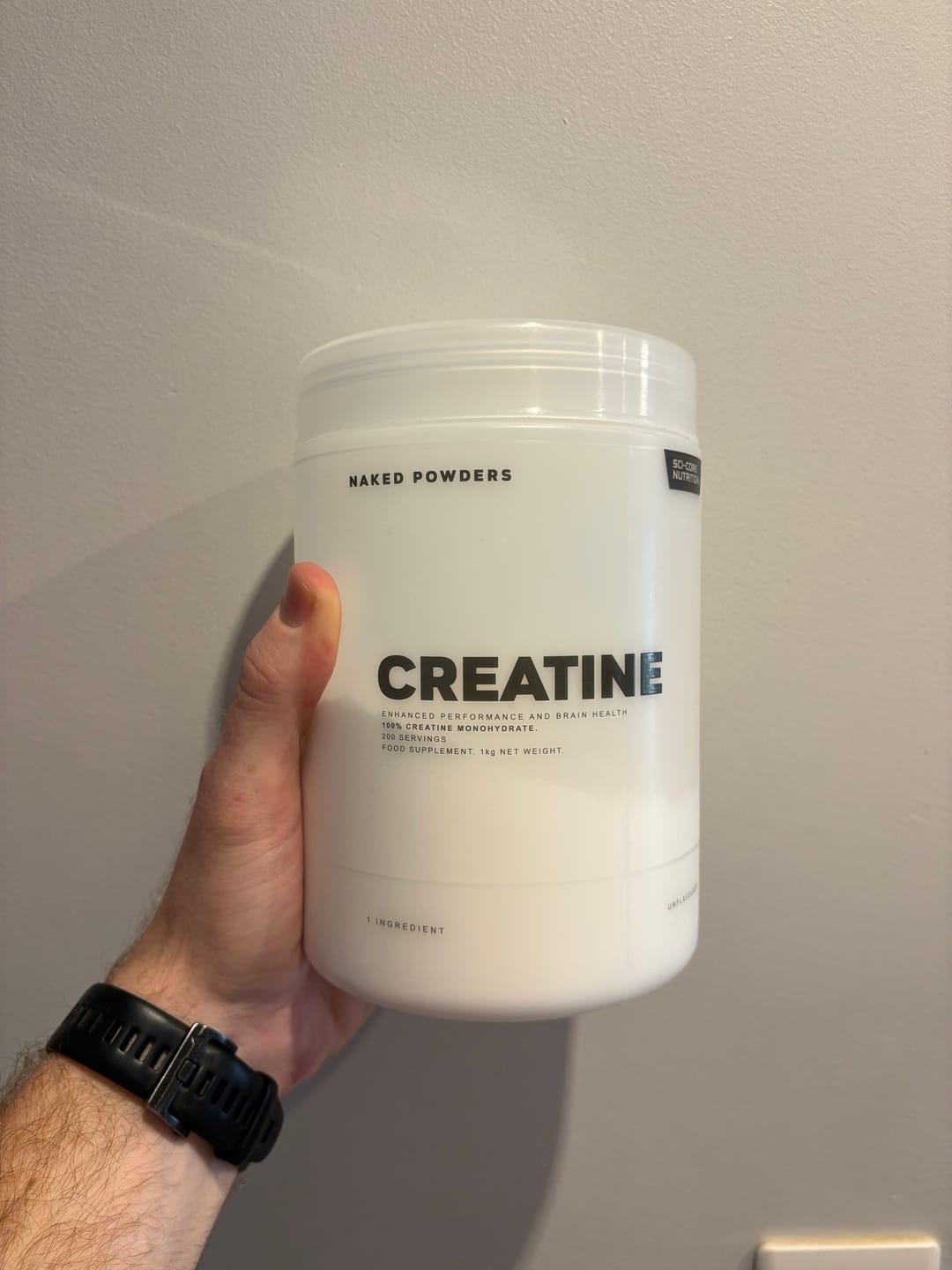 Customer photo review of NAKED CREATINE MONOHYDRATE - 1kg | 200 servings