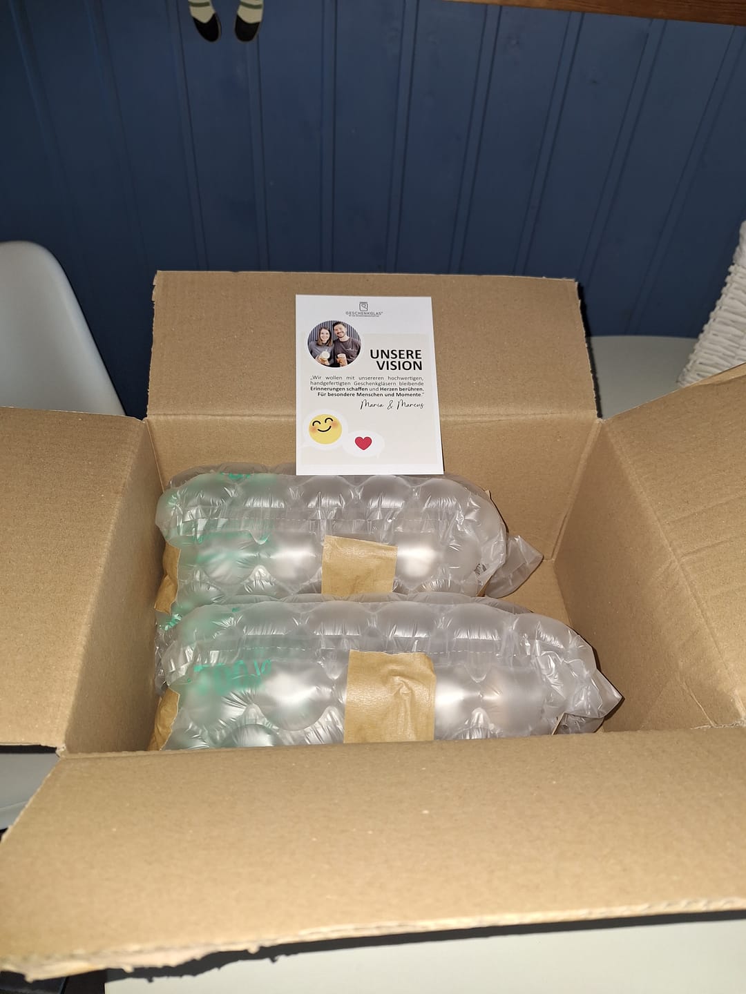 Customer photo review of Geschenkglas "Ein kleines Dankeschön"