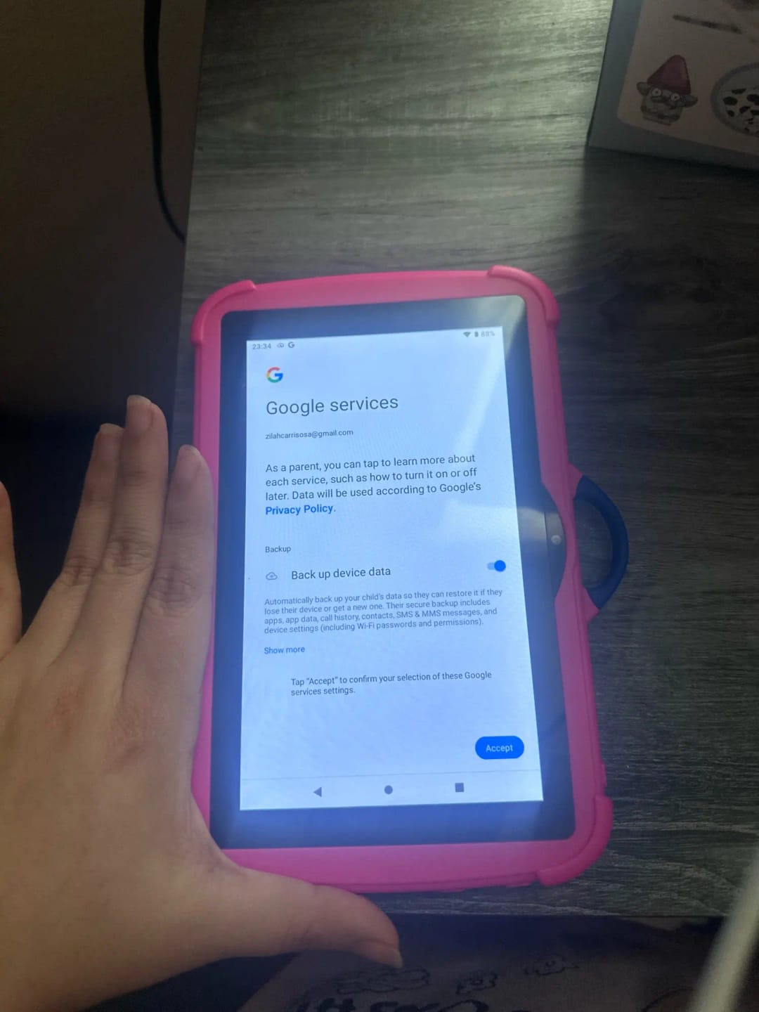 Customer photo review of Kids Learning Tablets