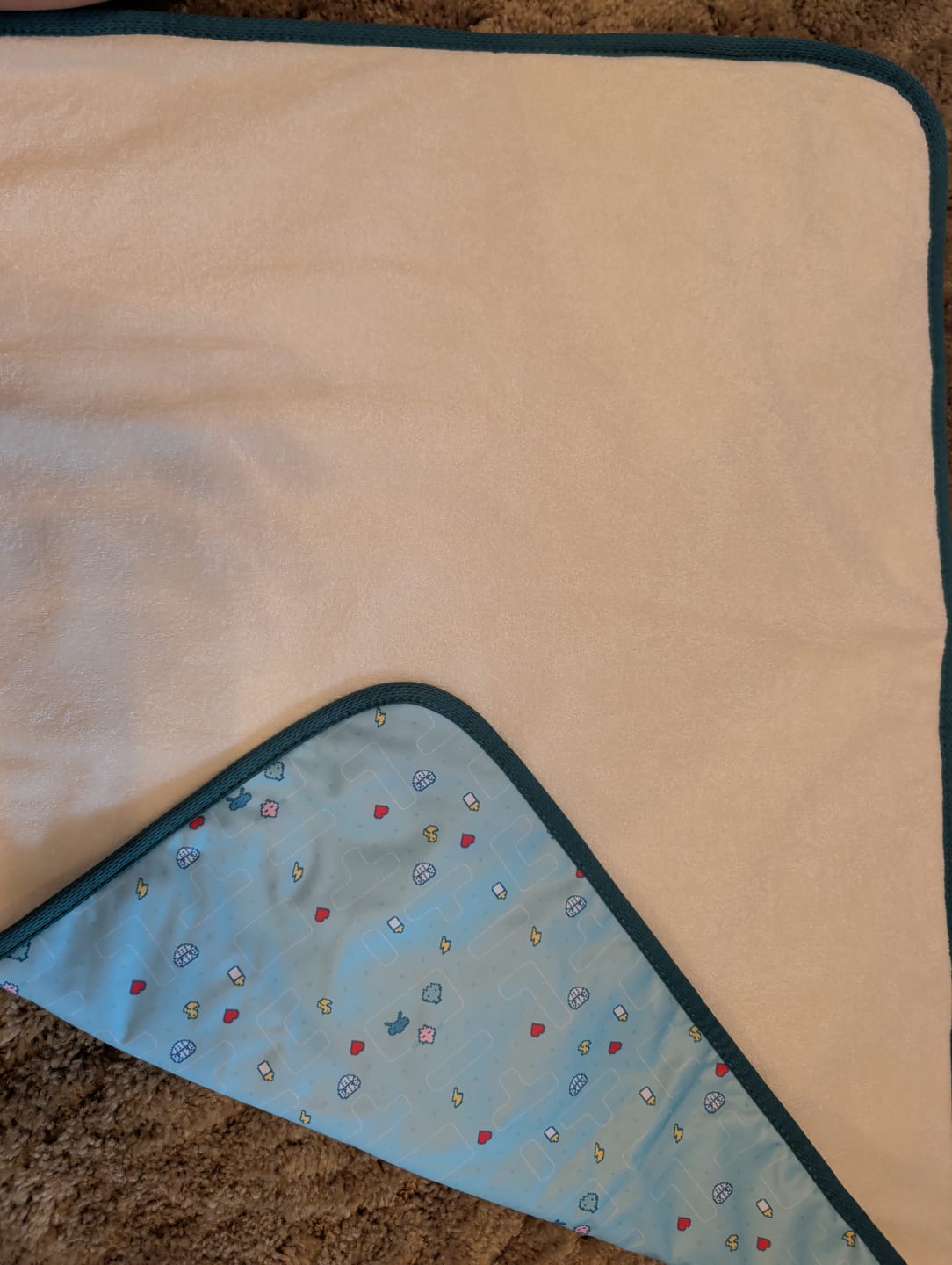 Customer photo review of 🎁 Ultra-Soft Bamboo Machine Washable and Wipeable Diaper Change Mat (100% off)