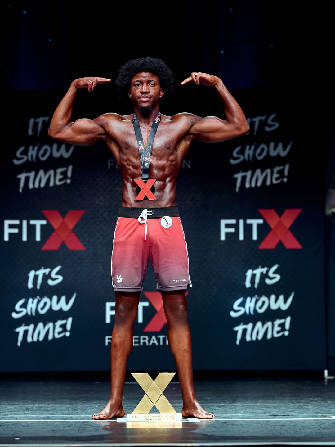 Customer photo review of 1067 - Men's physique Stage Shorts