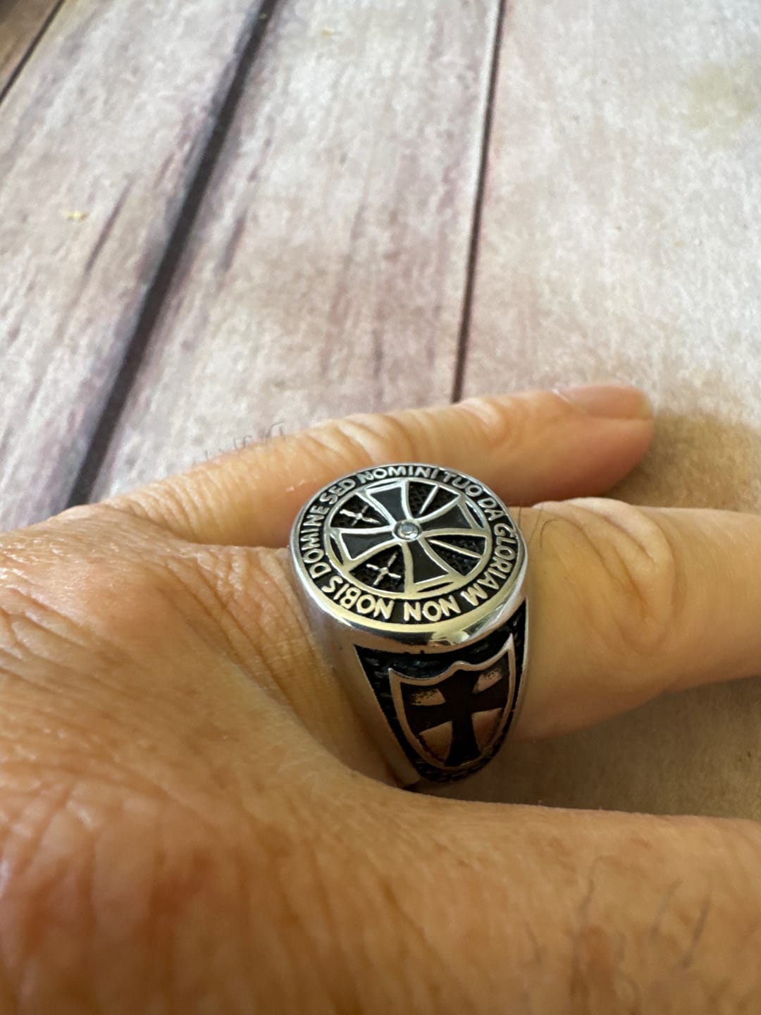 Customer photo review of Bague Héritage Templier