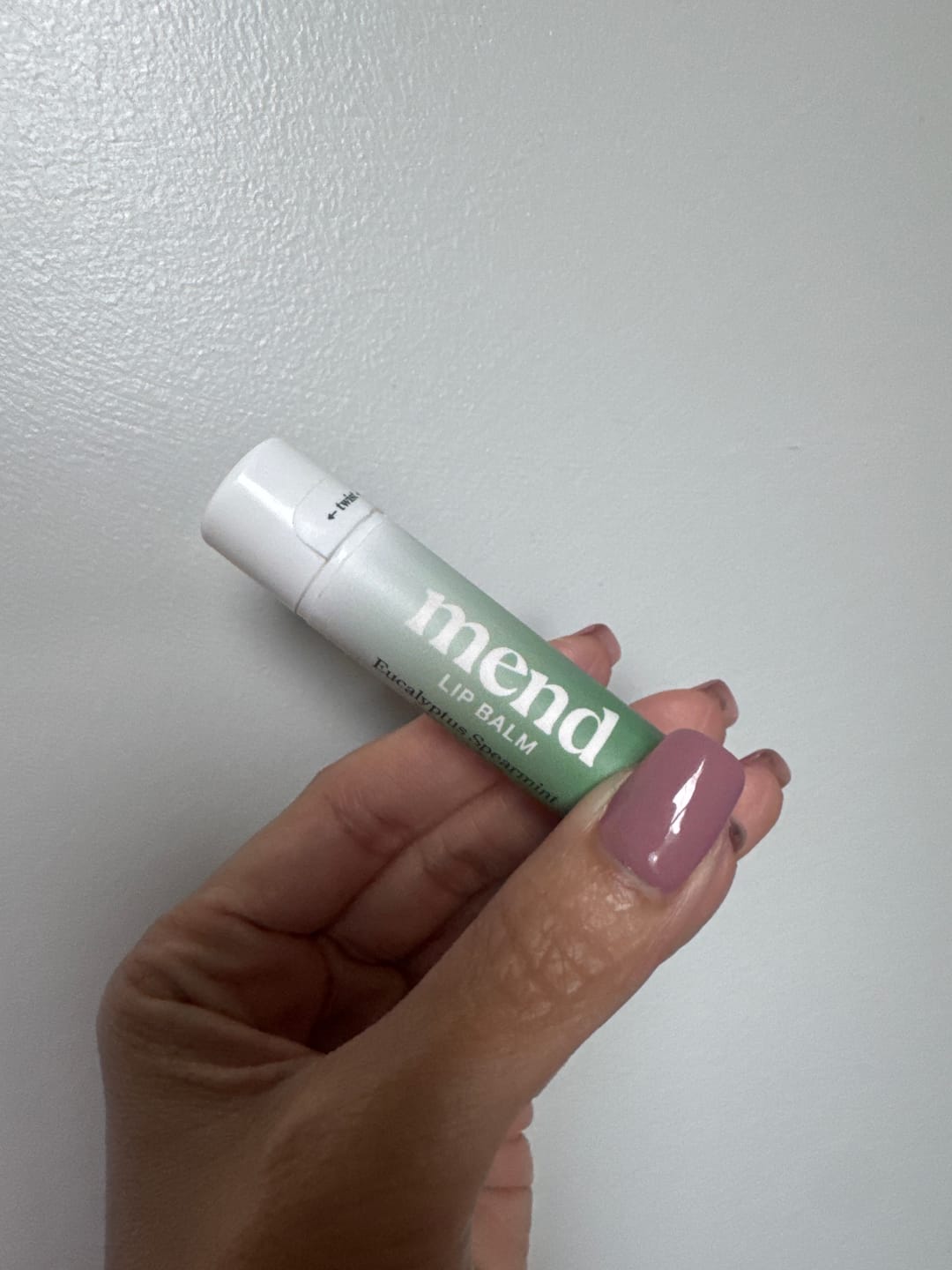 Customer photo review of Eucalyptus Spearmint Lip Balm