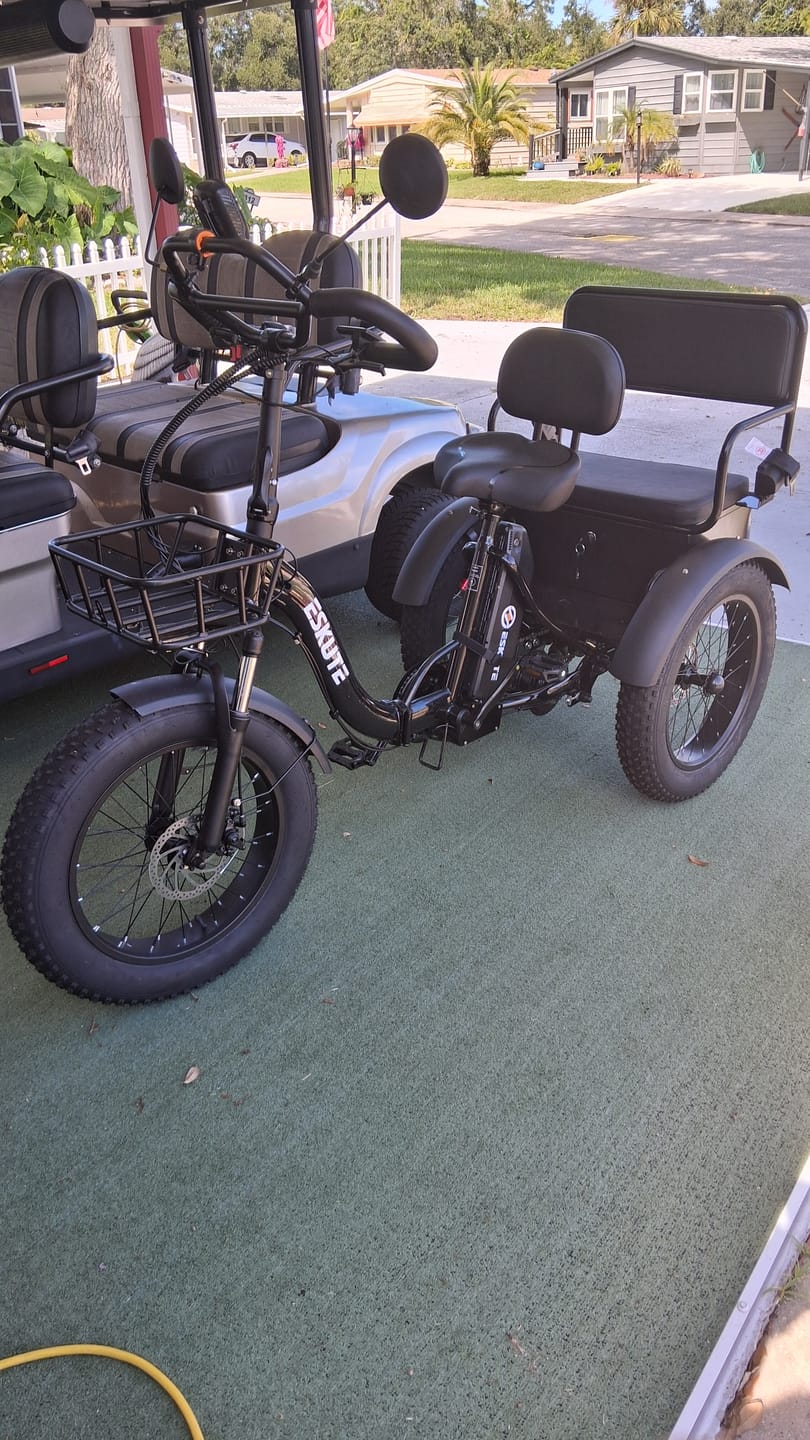 Customer photo review of Tricycle Rear Seat（for T300 Pro）