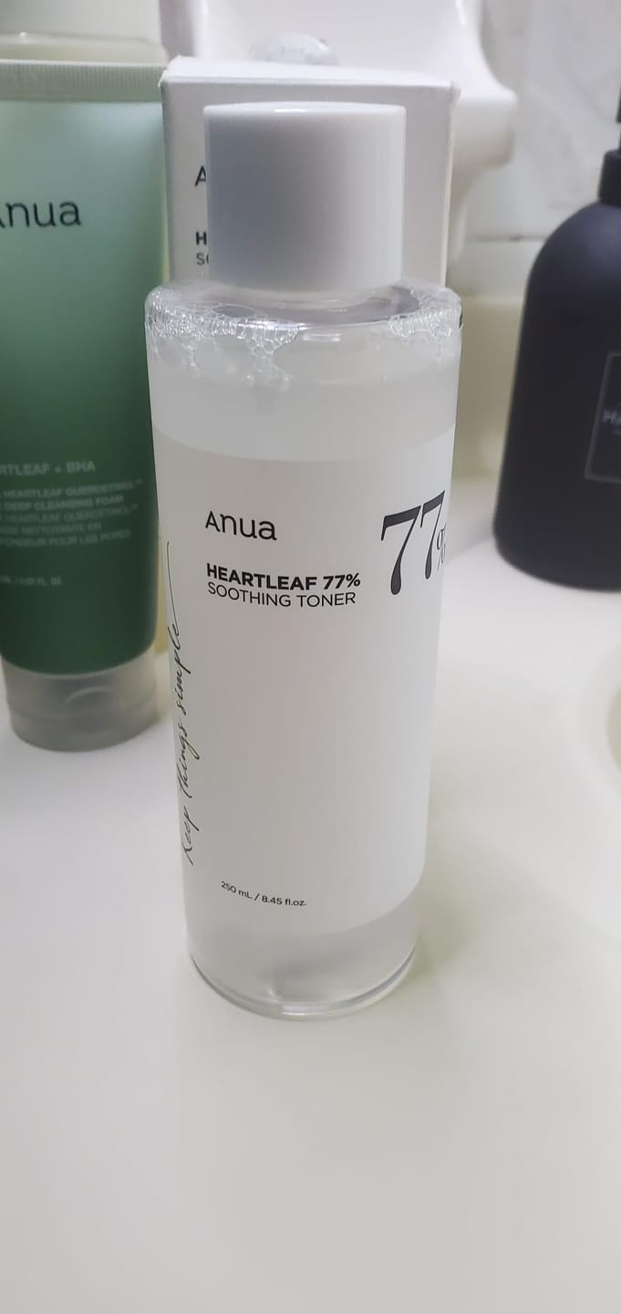 Customer photo review of Anua 77% Soothing Toner For Skin