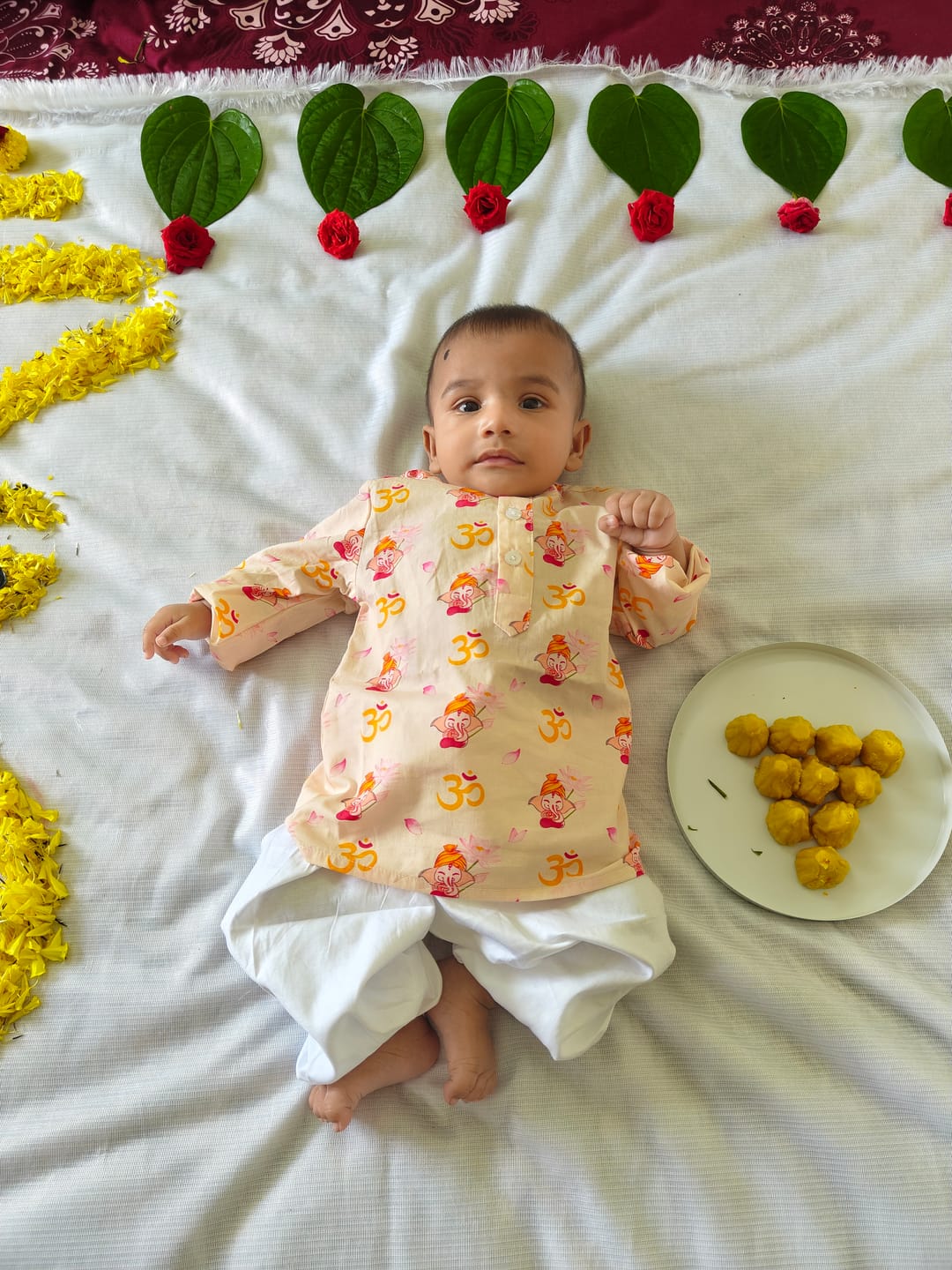 Customer photo review of Om Ganesha Kurta Pajama