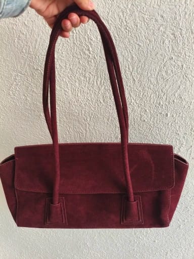 Customer photo review of Nicole Vintage Suede Crossbody Bag