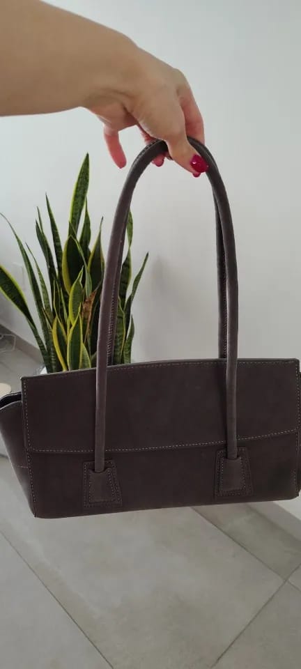 Customer photo review of Nicole Vintage Suede Crossbody Bag